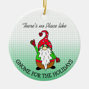 Gnoom voor de Feestdagen Kerstmis Keramisch Ornament