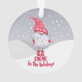 Gnoom voor de kerstversiering van de Feestdagen Ornament (achterkant)