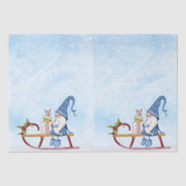 Gnoom voor kerst Gedecormeerde Sleigh Tissuepapier