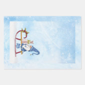 Gnoom voor kerstdecorrede drie ontwerpen inpakpapier vel (Voorkant)