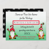 Gnoom voor Kerstmis, sociale feestdag Feestdagenkaart (Voorkant / Achterkant)