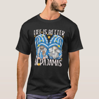 Gnoom voor vrouwen met lange slaapstand in pyjama t-shirt