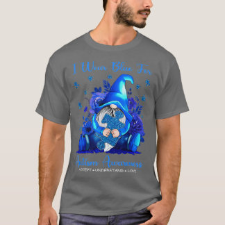 Gnoome I Draag Blue for Autism Awareness T-shirt