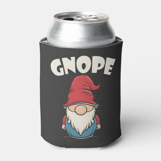 Gnope niet Vandaag Grappig Gnome Lovers Blikjeskoeler (Blikje Voorkant)