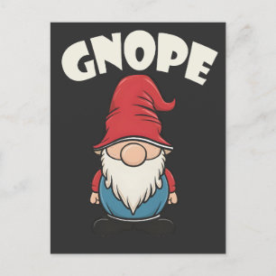 Gnope niet Vandaag Grappige Gnoom Liefhebbers Briefkaart