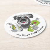 GNT Time Zone Ronde Kartonnen Onderzetter (Gebogen)