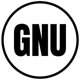 GNU - Autocollant rond classique de Goodnews Bay