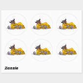 GNU Écouter Music Free Software Sticker (Feuille)