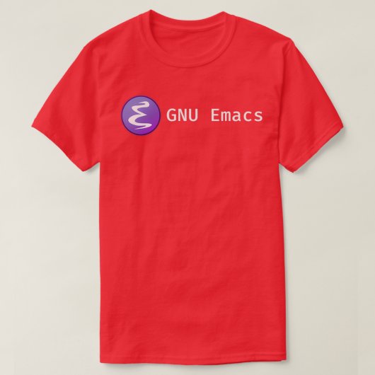 GNU Emacs T-shirt (Design voorkant)