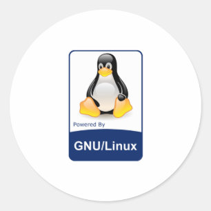 GNU/Linux Ronde Sticker