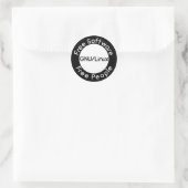 GNU/Linux Ronde Sticker (Tas)