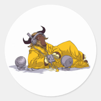 GNU Luisteren naar Muziek Vrije Software Sticker