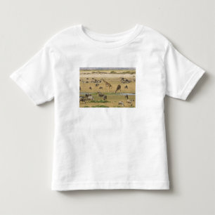 Gnu's, zebra's en giraffen kinder shirts
