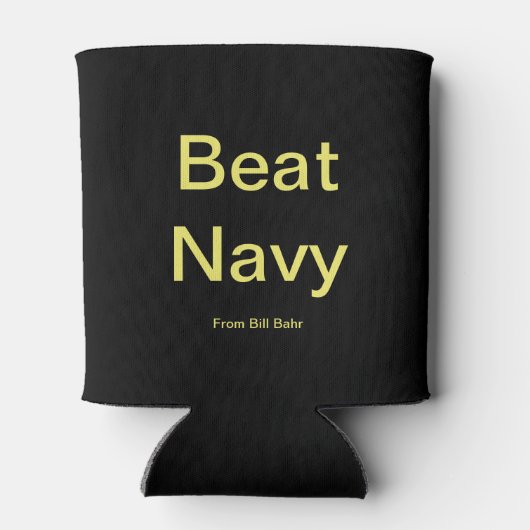 Go Army Beat Navy Beer Cozy Blikjeskoeler (Achterkant)