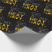 Go Army versloeg Navy Cadeaupapier (Hoek)