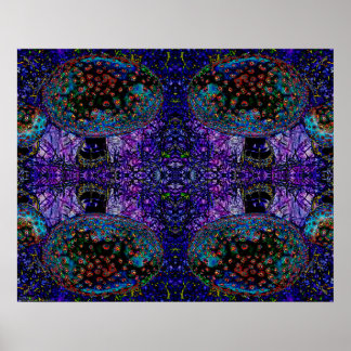 "Go Ask Alice" Abstracte Psychedelic Mushroom Art Poster