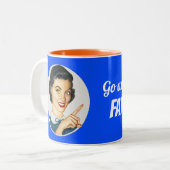Go ask your father Two-Tone coffee mug simple (Devant gauche)