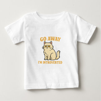 Go Away I'm Introverted – Funny Cat Shirt