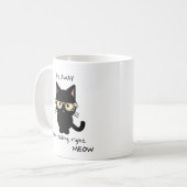 Go Away Je lis droit miow cat mug (Devant gauche)