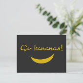 Go Bananas Wenskaart Briefkaart (Staand voorkant)