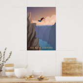 Go Base Jumping Travel Poster (Cuisine)
