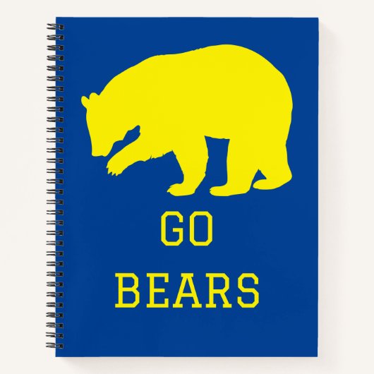 Go Bears Carnet spiral (Devant)