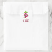 Go Beet Vierkante Sticker (Tas)