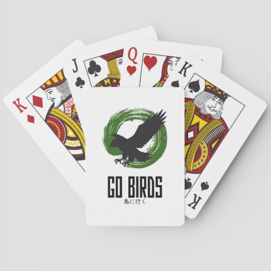 Go Birds ゴーバーズ Japanese‑Style Playing Cards Pokerkaarten (Achterkant)