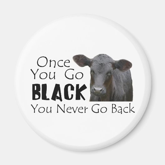 Go Black Angus Magneet (Voorkant)