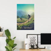 Go BMXing Travel Poster (Bureau à domicile)