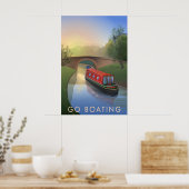 Go Boating Travel Poster (Cuisine)