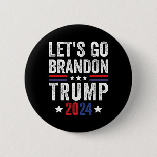Go Brandon Trump 2024 Anti Liberale Amerikaanse vl Ronde Button 5,7 Cm