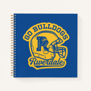 Go Bulldogs Football Helmet Icon Notitieboek
