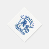 Go Bulldogs Football Helmet Icon Servet (Hoek)