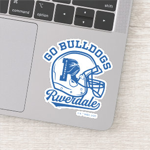 Go Bulldogs Football Helmet Icon Sticker