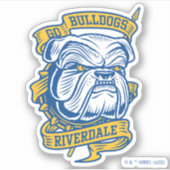 Go Bulldogs - Riverdale Mascot Banner Sticker (Voorkant)
