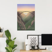 Go Bungee Jumping Travel Poster (Bureau à domicile)