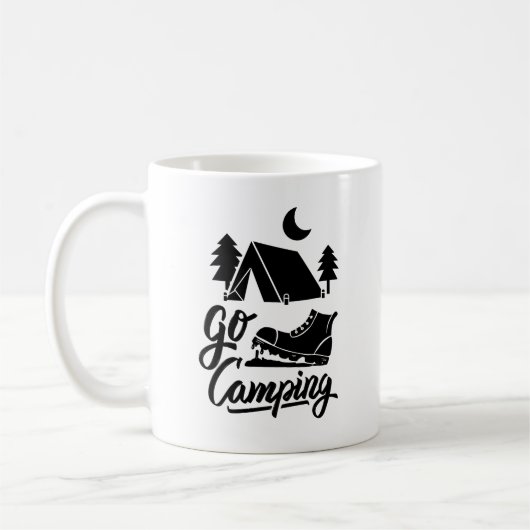 Go Camping Mug – Adventure Awaits Outdoors (Gauche)