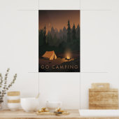 Go Camping Travel Poster (Cuisine)