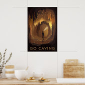 Go Caving Travel Poster (Cuisine)
