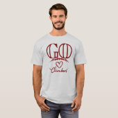 Go Climbers Maroon Football T-shirt (Voorkant volledig)