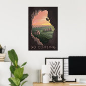 Go Climbing Travel Poster (Bureau à domicile)