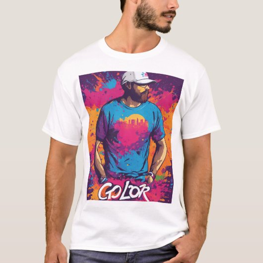 "Go Color" - Conception de T-shirt Splash (Devant)