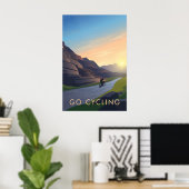Go Cycling Travel Poster (Bureau à domicile)