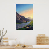 Go Cycling Travel Poster (Cuisine)