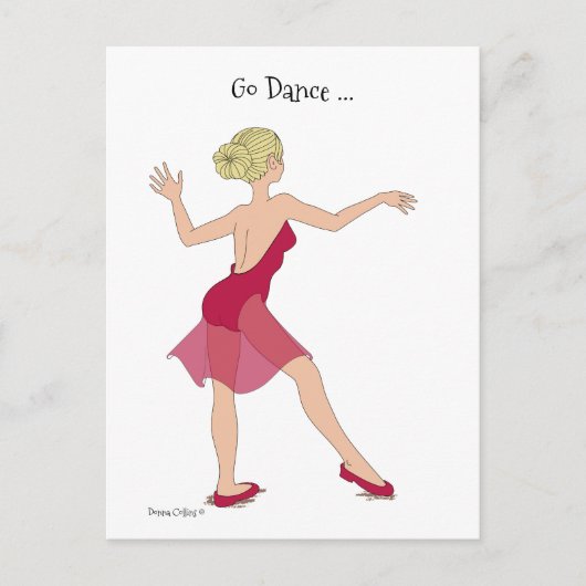 Go Dance Briefkaart (Voorkant)