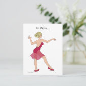 Go Dance Briefkaart (Staand voorkant)