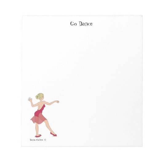 Go Dance Note Pad Notitieblok (Voorkant)