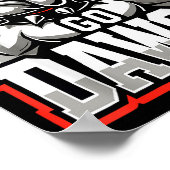 Go Dawgs Funny Bulldogs Poster (Hoek)