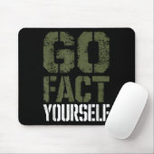 Go Fact Yourself Funny Military Stencil Tactical S Muismat (Met muis)